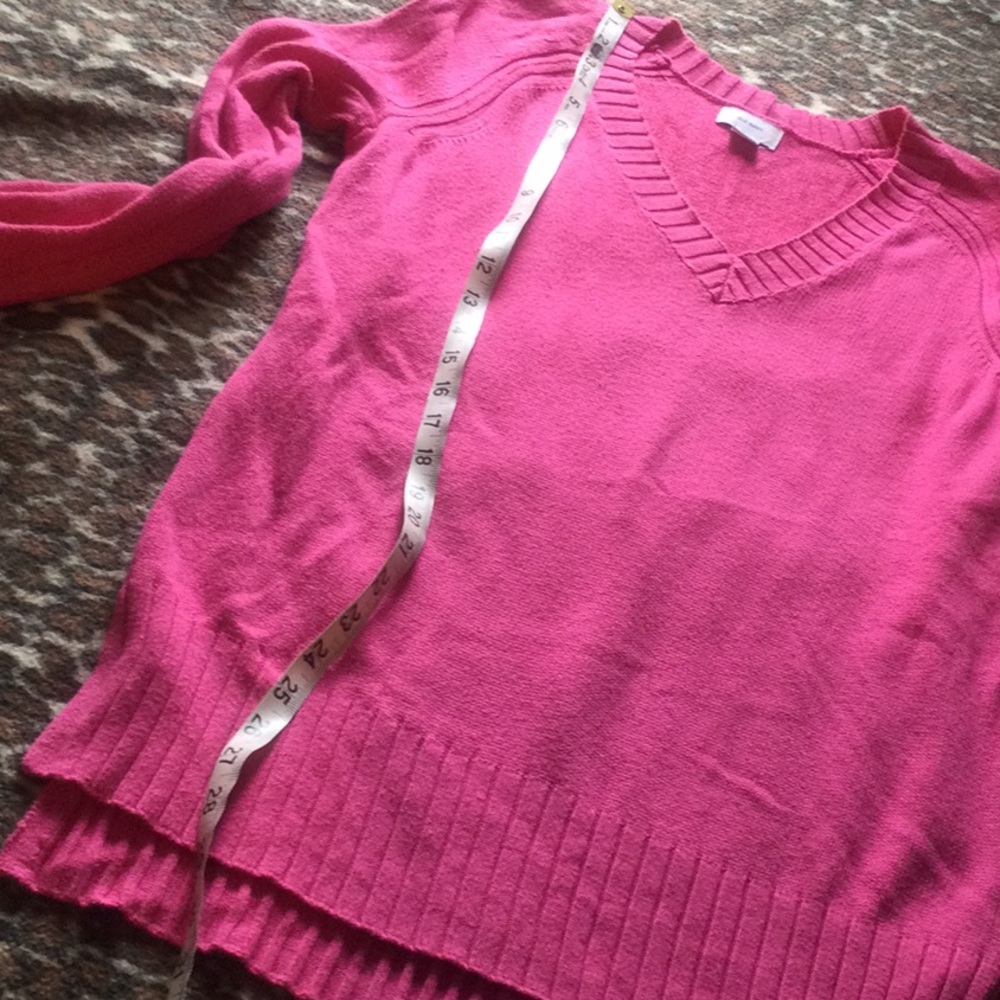 Hot pink Tunic length cotton sweater - Picture 5 of 7
